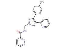 N-{[4-(4-methylphenyl)-5-pyridin-2-yl-1H-imidazol-2-yl]methyl}pyridazine-3-carboxamide