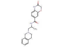 N-[2-(3,4-dihydroisoquinolin-2(1H)-yl)-1-methylethyl]-3-oxo-3,4-dihydro-2H-1,4-benzoxazine-7-carboxamide