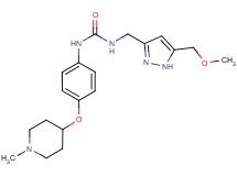 N-{[5-(methoxymethyl)-1H-pyrazol-3-yl]methyl}-N'-{4-[(1-methylpiperidin-4-yl)oxy]phenyl}urea