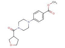 methyl 4-[4-(tetrahydro-3-furanylcarbonyl)-1-piperazinyl]benzoate