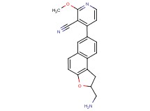 4-[2-(aminomethyl)-1,2-dihydronaphtho[2,1-b]furan-7-yl]-2-methoxynicotinonitrile