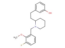 3-{2-[1-(3-fluoro-2-methoxybenzyl)piperidin-2-yl]ethyl}phenol