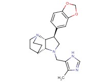 (2R*,3S*,6R*)-3-(1,3-benzodioxol-5-yl)-5-[(4-methyl-1H-imidazol-5-yl)methyl]-1,5-diazatricyclo[5.2.2.0~2,6~]undecane