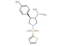 (3S*,4R*)-N,N-dimethyl-4-(4-methylphenyl)-1-(2-thienylsulfonyl)-3-pyrrolidinamine