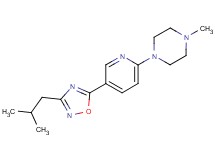 1-[5-(3-isobutyl-1,2,4-oxadiazol-5-yl)pyridin-2-yl]-4-methylpiperazine
