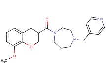1-[(8-methoxy-3,4-dihydro-2H-chromen-3-yl)carbonyl]-4-(pyridin-4-ylmethyl)-1,4-diazepane