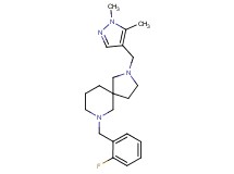 2-[(1,5-dimethyl-1H-pyrazol-4-yl)methyl]-7-(2-fluorobenzyl)-2,7-diazaspiro[4.5]decane
