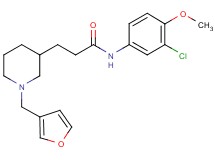 N-(3-chloro-4-methoxyphenyl)-3-[1-(3-furylmethyl)-3-piperidinyl]propanamide