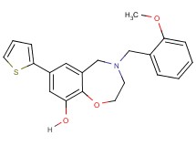 4-(2-methoxybenzyl)-7-(2-thienyl)-2,3,4,5-tetrahydro-1,4-benzoxazepin-9-ol