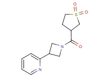 2-{1-[(1,1-dioxidotetrahydro-3-thienyl)carbonyl]azetidin-3-yl}pyridine