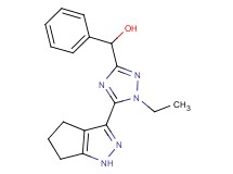 [1-ethyl-5-(1,4,5,6-tetrahydrocyclopenta[c]pyrazol-3-yl)-1H-1,2,4-triazol-3-yl](phenyl)methanol