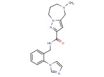 N-[2-(1H-imidazol-1-yl)benzyl]-5-methyl-5,6,7,8-tetrahydro-4H-pyrazolo[1,5-a][1,4]diazepine-2-carboxamide