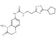 N-[2-(5-cyclopentyl-1,2,4-oxadiazol-3-yl)ethyl]-N'-(4-methyl-3-oxo-3,4-dihydro-2H-1,4-benzoxazin-6-yl)urea