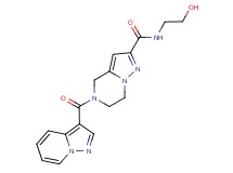 N-(2-hydroxyethyl)-5-(pyrazolo[1,5-a]pyridin-3-ylcarbonyl)-4,5,6,7-tetrahydropyrazolo[1,5-a]pyrazine-2-carboxamide