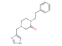 4-(1H-imidazol-4-ylmethyl)-1-(2-phenylethyl)piperazin-2-one