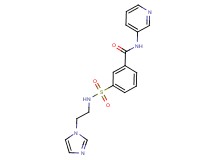 3-({[2-(1H-imidazol-1-yl)ethyl]amino}sulfonyl)-N-pyridin-3-ylbenzamide