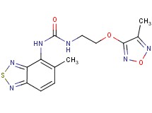 N-(5-methyl-2,1,3-benzothiadiazol-4-yl)-N'-{2-[(4-methyl-1,2,5-oxadiazol-3-yl)oxy]ethyl}urea