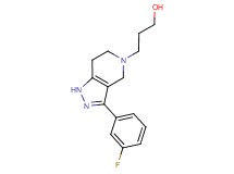 3-[3-(3-fluorophenyl)-1,4,6,7-tetrahydro-5H-pyrazolo[4,3-c]pyridin-5-yl]propan-1-ol