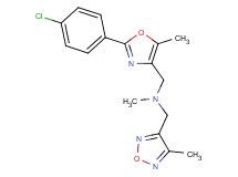1-[2-(4-chlorophenyl)-5-methyl-1,3-oxazol-4-yl]-N-methyl-N-[(4-methyl-1,2,5-oxadiazol-3-yl)methyl]methanamine