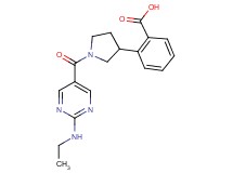 2-(1-{[2-(ethylamino)-5-pyrimidinyl]carbonyl}-3-pyrrolidinyl)benzoic acid
