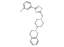 2-(1-{[3-(3-chlorophenyl)-1,2,4-oxadiazol-5-yl]methyl}-4-piperidinyl)-1,2,3,4-tetrahydroisoquinoline