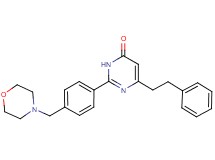 2-[4-(4-morpholinylmethyl)phenyl]-6-(2-phenylethyl)-4(3H)-pyrimidinone
