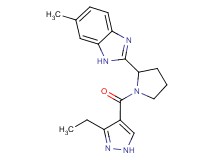 2-{1-[(3-ethyl-1H-pyrazol-4-yl)carbonyl]-2-pyrrolidinyl}-6-methyl-1H-benzimidazole