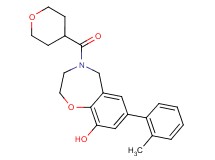 7-(2-methylphenyl)-4-(tetrahydro-2H-pyran-4-ylcarbonyl)-2,3,4,5-tetrahydro-1,4-benzoxazepin-9-ol