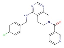N-(4-chlorobenzyl)-7-(pyridin-3-ylcarbonyl)-5,6,7,8-tetrahydropyrido[3,4-d]pyrimidin-4-amine