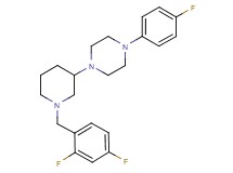 1-[1-(2,4-difluorobenzyl)-3-piperidinyl]-4-(4-fluorophenyl)piperazine