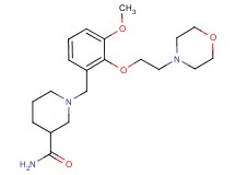 1-[3-methoxy-2-(2-morpholin-4-ylethoxy)benzyl]piperidine-3-carboxamide