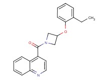 4-{[3-(2-ethylphenoxy)-1-azetidinyl]carbonyl}quinoline