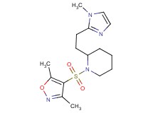 1-[(3,5-dimethyl-4-isoxazolyl)sulfonyl]-2-[2-(1-methyl-1H-imidazol-2-yl)ethyl]piperidine