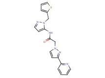 2-(3-pyridin-2-yl-1H-pyrazol-1-yl)-N-[1-(2-thienylmethyl)-1H-pyrazol-5-yl]acetamide