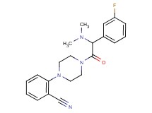 2-{4-[(dimethylamino)(3-fluorophenyl)acetyl]-1-piperazinyl}benzonitrile