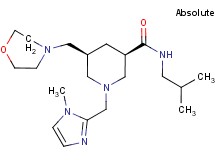 (3R,5S)-N-isobutyl-1-[(1-methyl-1H-imidazol-2-yl)methyl]-5-(4-morpholinylmethyl)-3-piperidinecarboxamide
