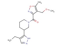 3-(4-ethyl-1H-pyrazol-5-yl)-1-{[4-(methoxymethyl)-5-methylisoxazol-3-yl]carbonyl}piperidine