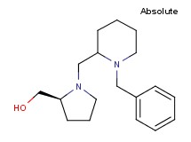 {(2S)-1-[(1-benzyl-2-piperidinyl)methyl]-2-pyrrolidinyl}methanol bis(trifluoroacetate) (salt)