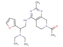 N~2~-(7-acetyl-2-methyl-5,6,7,8-tetrahydropyrido[3,4-d]pyrimidin-4-yl)-N~1~,N~1~-diethyl-1-(2-furyl)ethane-1,2-diamine