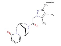 (1R,9S)-11-[(3,4,5-trimethyl-1H-pyrazol-1-yl)acetyl]-7,11-diazatricyclo[7.3.1.0~2,7~]trideca-2,4-dien-6-one