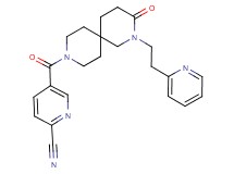 5-{[3-oxo-2-(2-pyridin-2-ylethyl)-2,9-diazaspiro[5.5]undec-9-yl]carbonyl}pyridine-2-carbonitrile