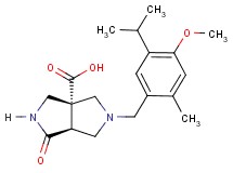 (3aR*,6aS*)-5-(5-isopropyl-4-methoxy-2-methylbenzyl)-1-oxohexahydropyrrolo[3,4-c]pyrrole-3a(1H)-carboxylic acid