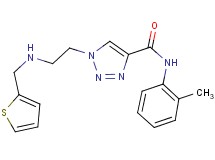 N-(2-methylphenyl)-1-{2-[(2-thienylmethyl)amino]ethyl}-1H-1,2,3-triazole-4-carboxamide