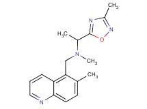 N-methyl-1-(3-methyl-1,2,4-oxadiazol-5-yl)-N-[(6-methylquinolin-5-yl)methyl]ethanamine