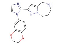 2-[1-(2,3-dihydro-1,4-benzodioxin-6-yl)-1H-imidazol-2-yl]-5,6,7,8-tetrahydro-4H-pyrazolo[1,5-a][1,4]diazepine hydrochloride