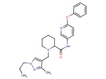 1-[(3-methyl-1-propyl-1H-pyrazol-4-yl)methyl]-N-(6-phenoxy-3-pyridinyl)-2-piperidinecarboxamide