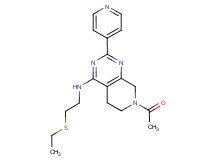7-acetyl-N-[2-(ethylthio)ethyl]-2-pyridin-4-yl-5,6,7,8-tetrahydropyrido[3,4-d]pyrimidin-4-amine