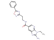 2-amino-3-ethyl-N-[2-(5-phenyl-1,2,4-oxadiazol-3-yl)ethyl]-3H-imidazo[4,5-b]pyridine-6-carboxamide
