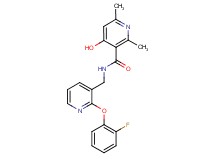 N-{[2-(2-fluorophenoxy)-3-pyridinyl]methyl}-4-hydroxy-2,6-dimethylnicotinamide