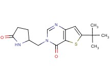 6-tert-butyl-3-[(5-oxopyrrolidin-2-yl)methyl]thieno[3,2-d]pyrimidin-4(3H)-one